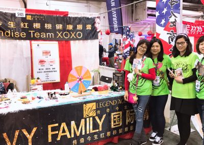 Our professional lip care consultants wearing the Legend Age T-shirts